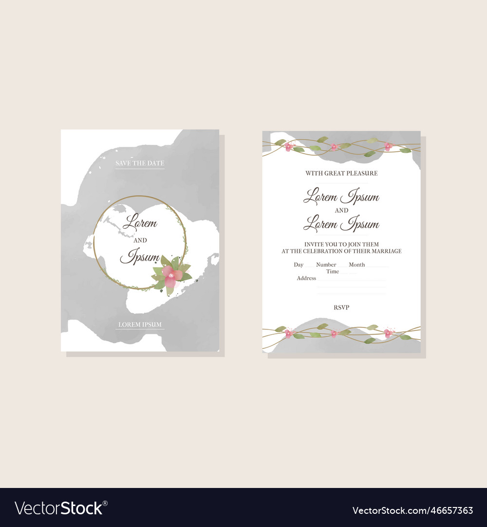 Invitation in rustic style Vector Image Invitation in rustic style