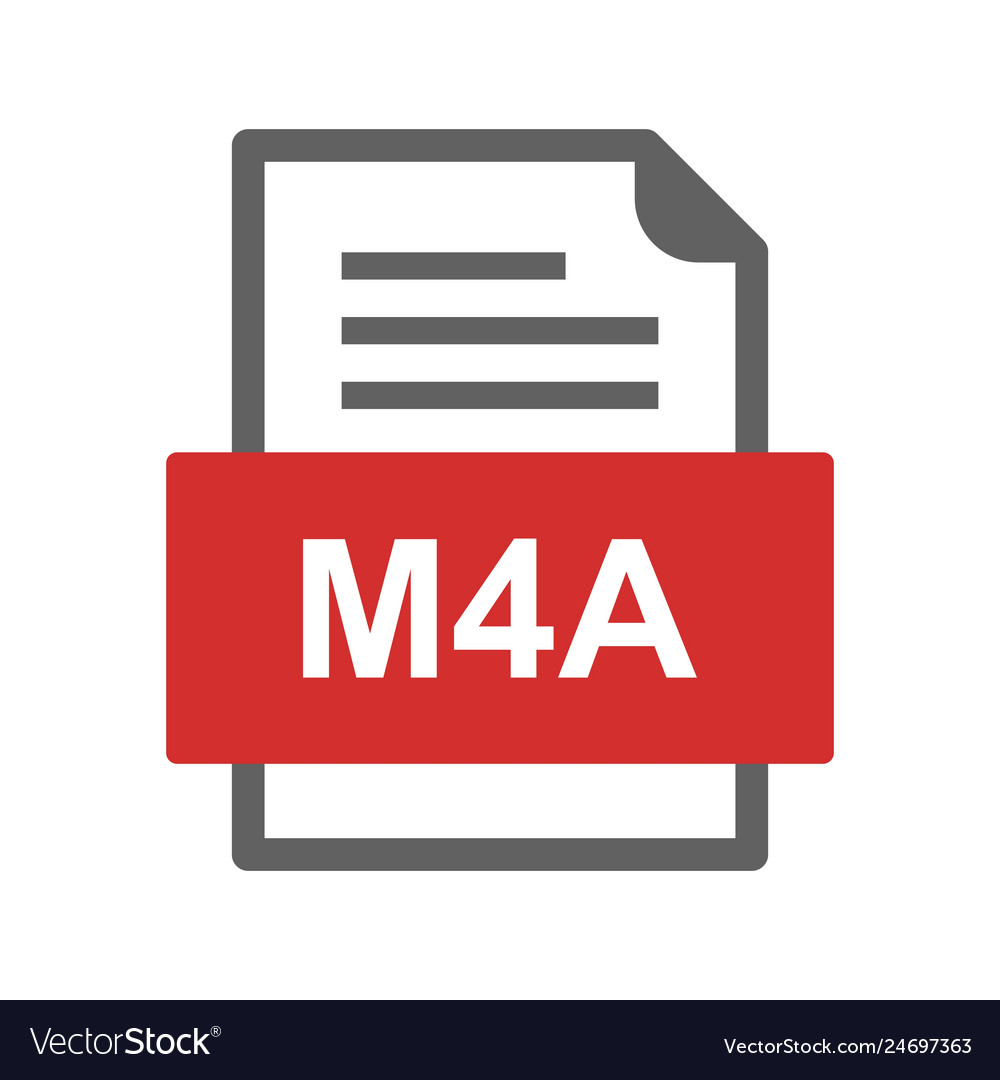 M4a file document icon