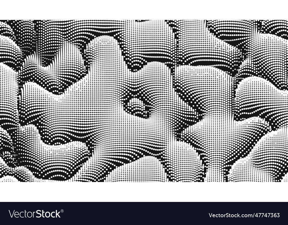 Point wave noise texture abstract dot background vector image Point wave noise texture abstract dot background