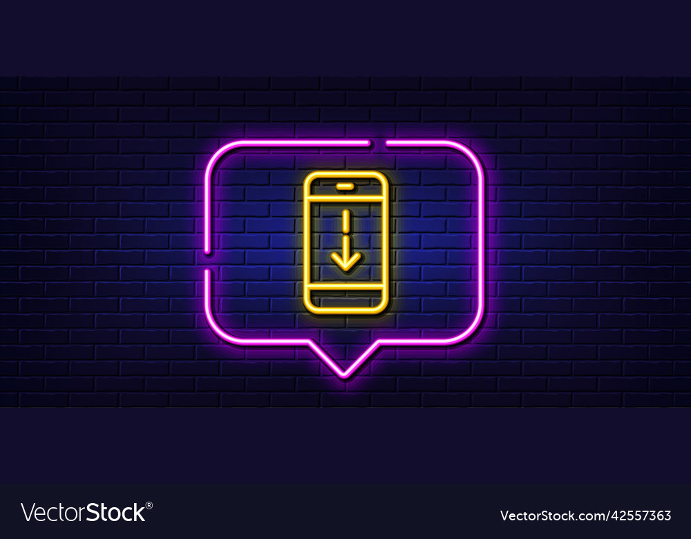 Scroll down phone line icon scrolling screen sign