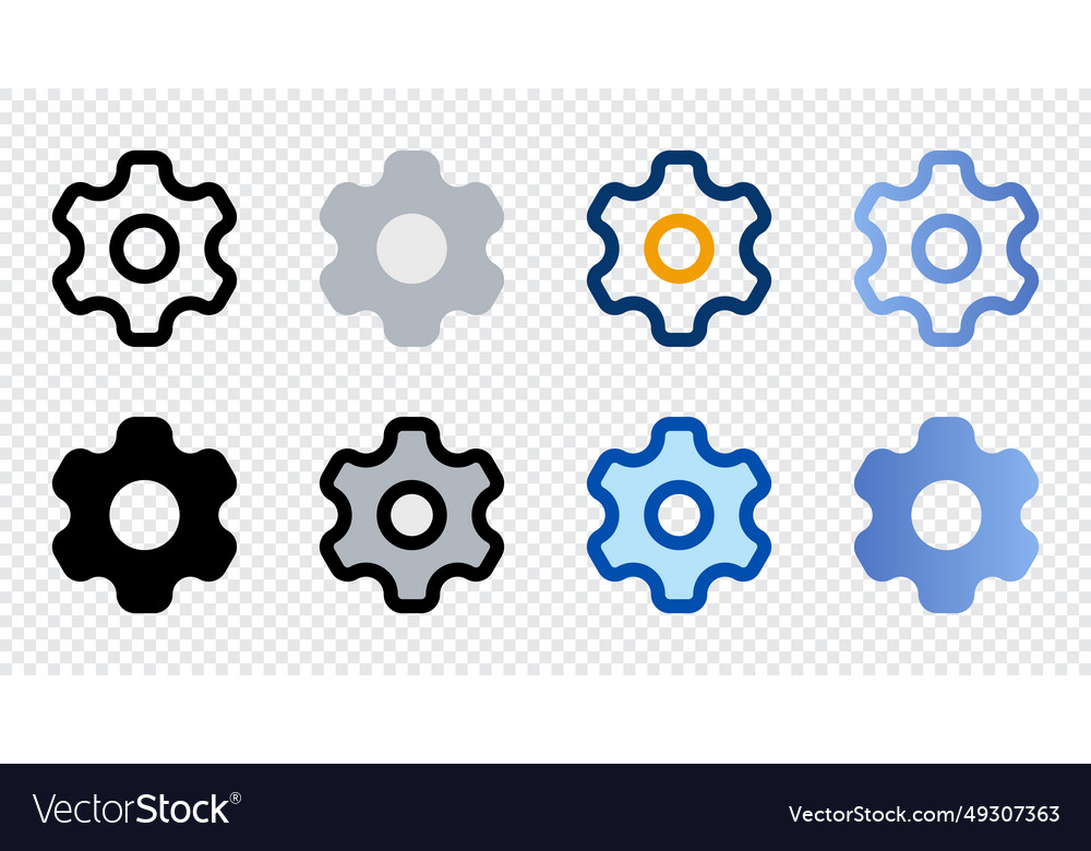 Setting icons in different style