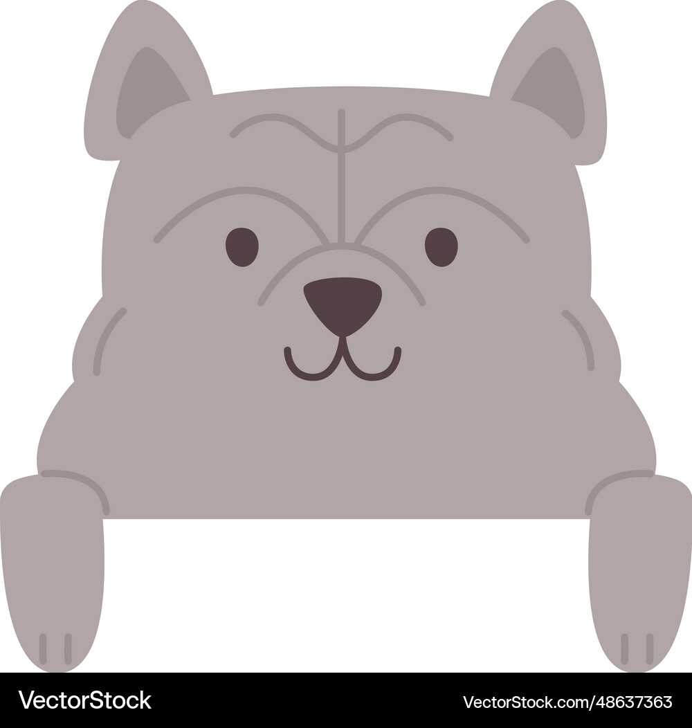 Standing dog animal Royalty Free Vector Image - VectorStock