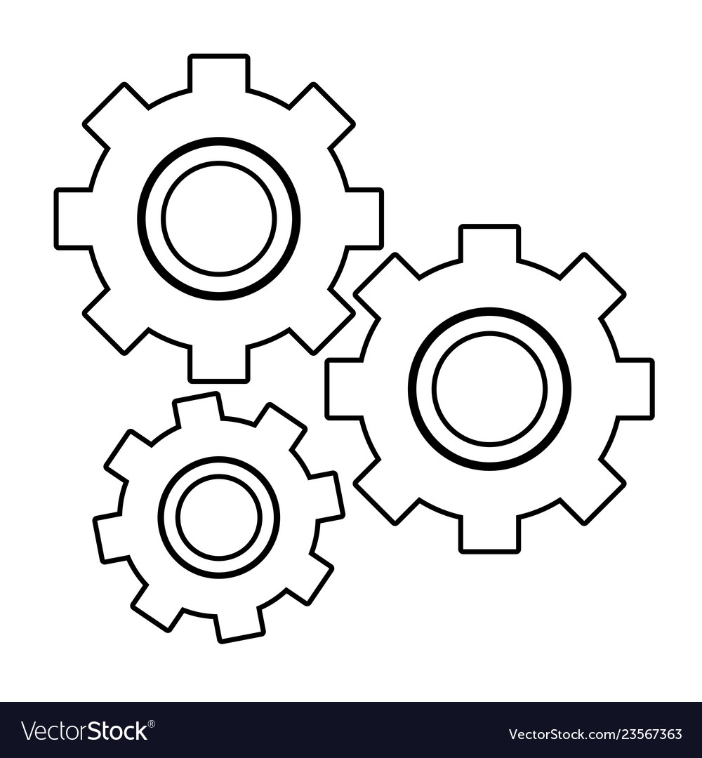 Support gear cartoon