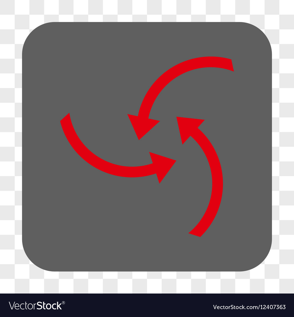 Swirl arrows rounded square button