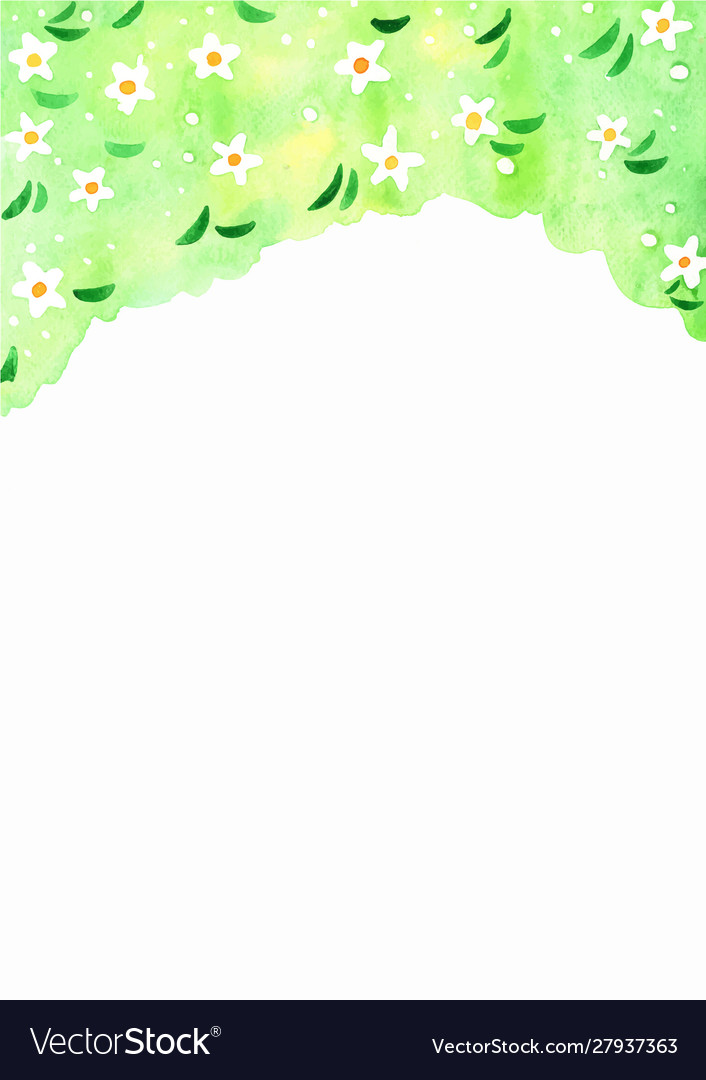 Weiße Blumen Aquarell Bord