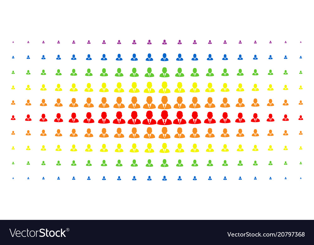 Boss spectral halftone pattern vector image Boss spectral halftone pattern