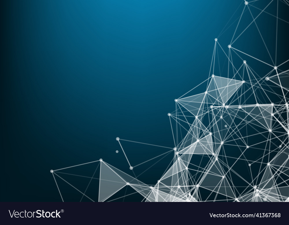 Data technology background big visualization vector image Data technology background big visualization