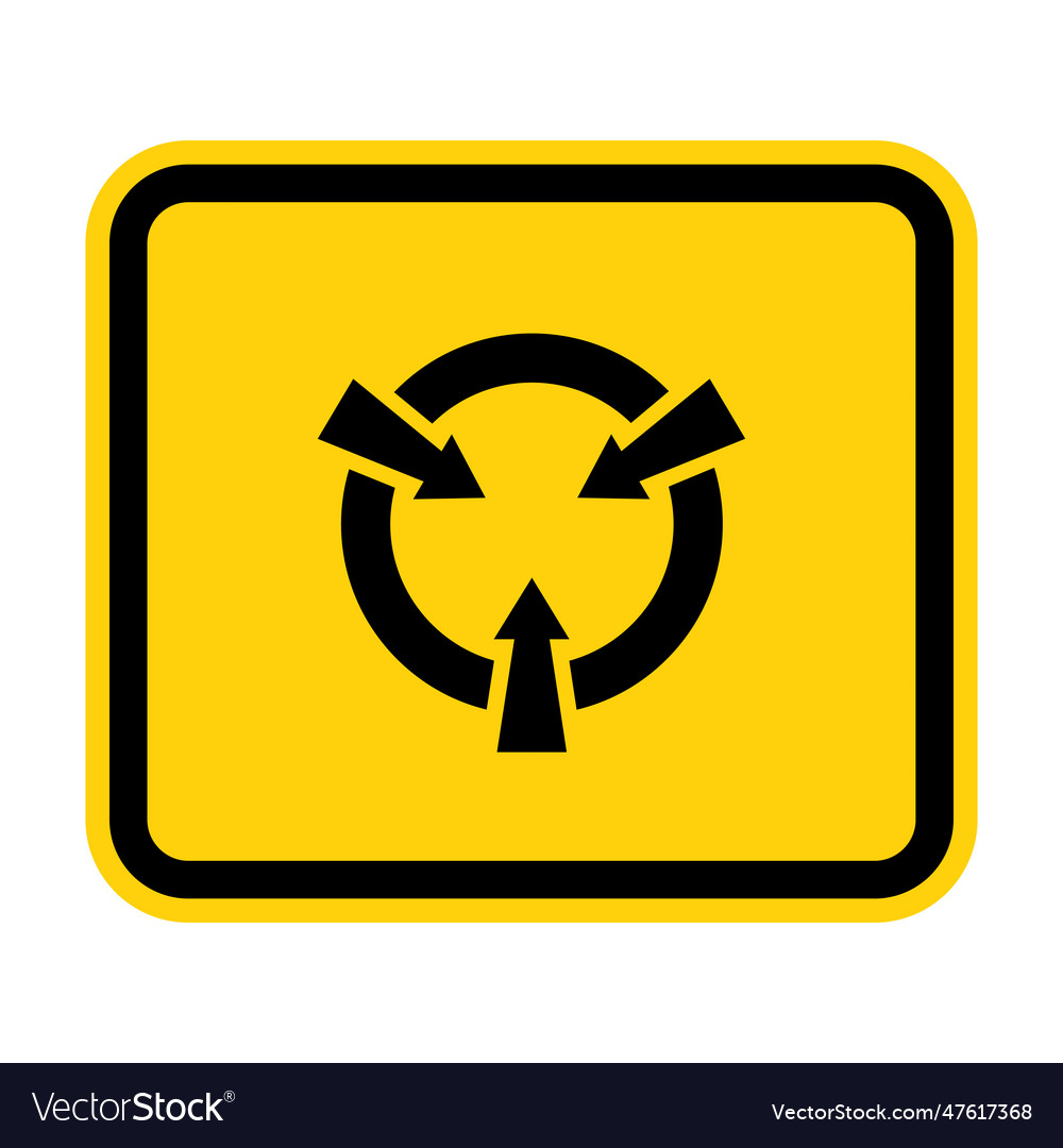Electrostatic sensitive device esd symbol sign vector image Electrostatic sensitive device esd symbol sign