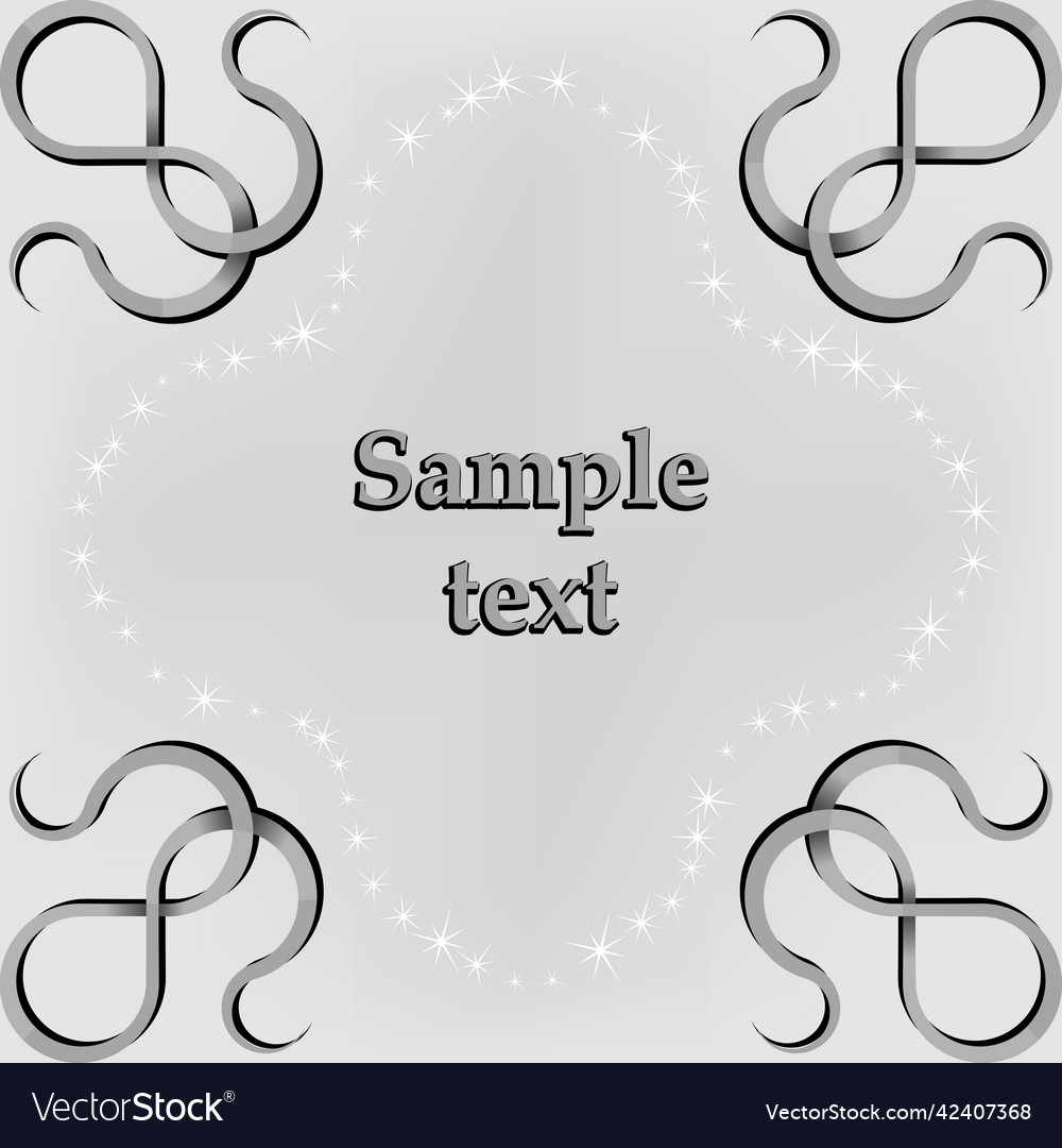Frame for text with a monochrome pattern