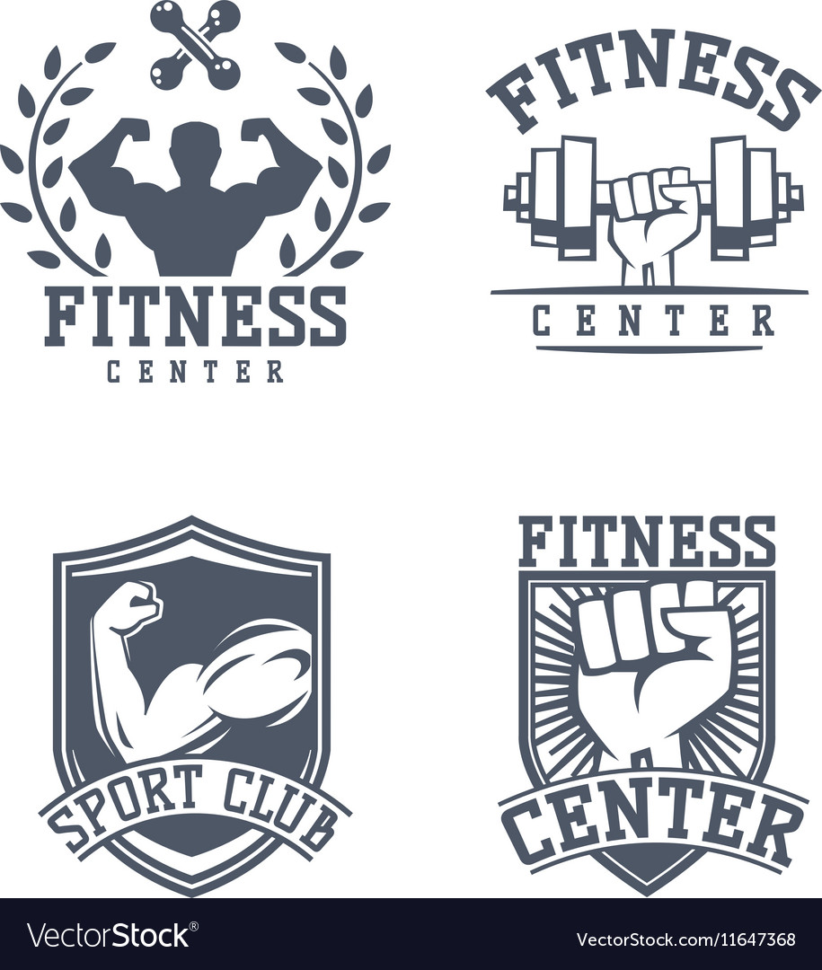 Gym fitness logo badge