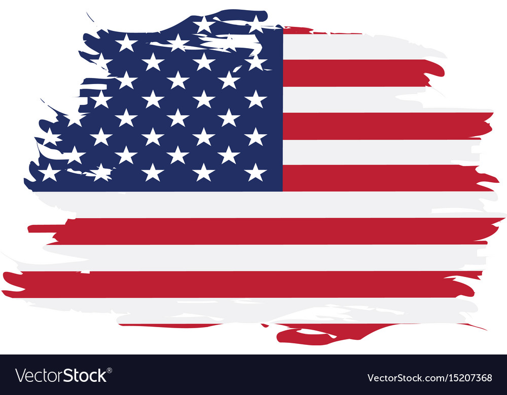 Isolated american flag