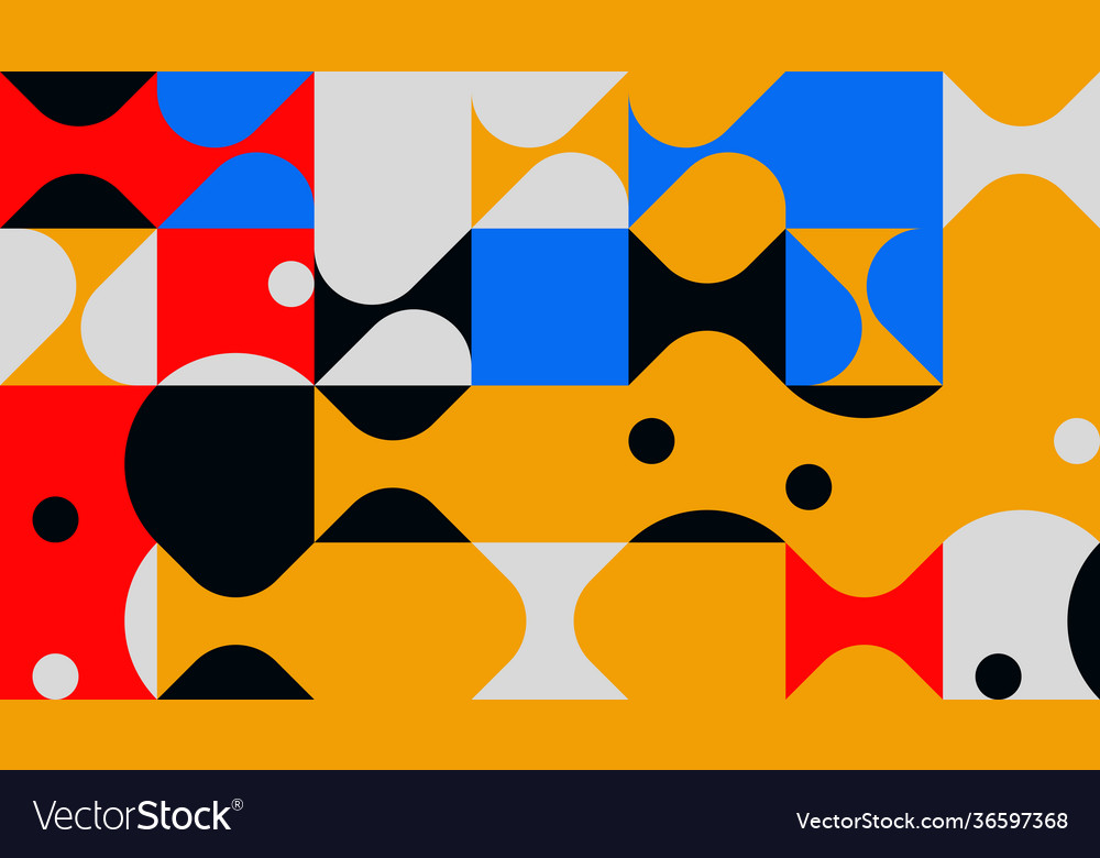 Minimal geometric pattern design vector image Minimal geometric pattern design