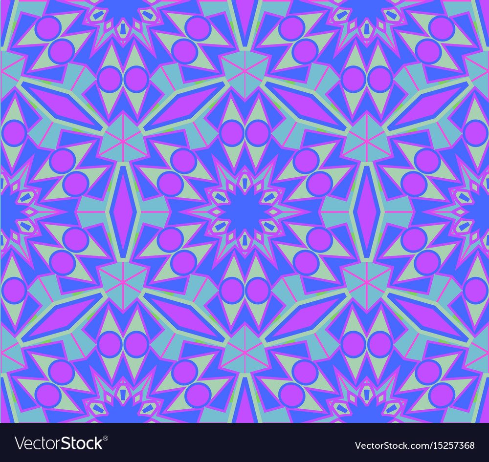 Purple blue pattern ornament