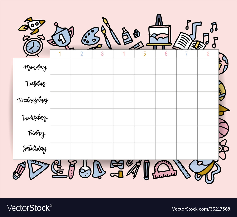 school-timetable-schedule-template-student-lesson-vector-image