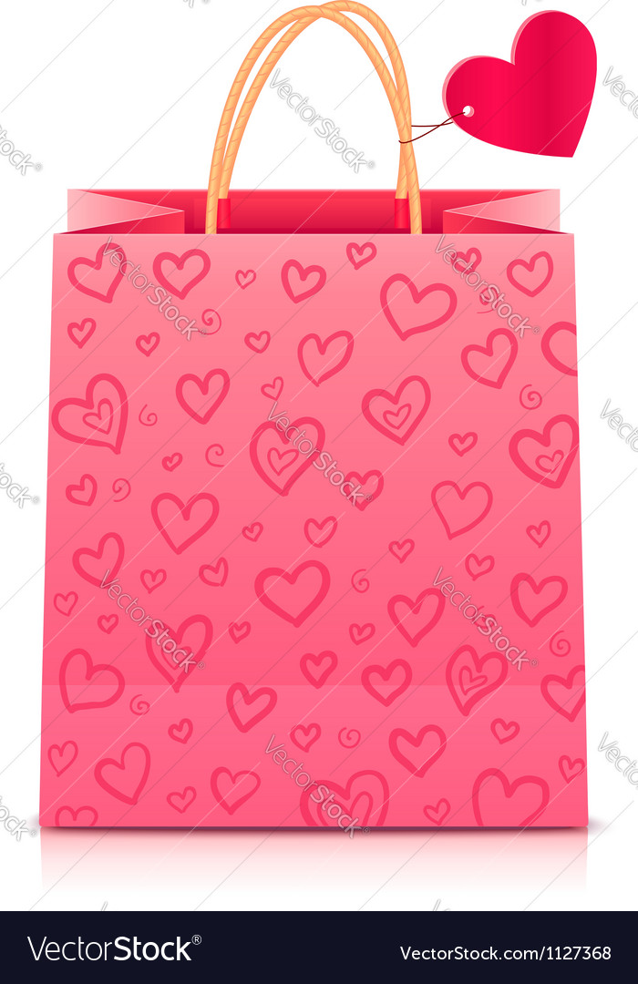Valentines Day Rore Paper Ping Bag