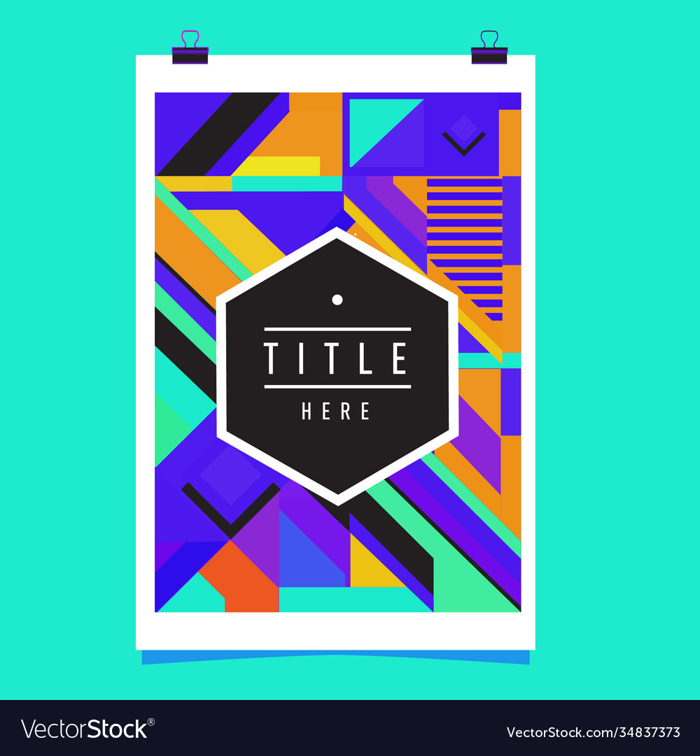 Abstract colorful geometric pattern background