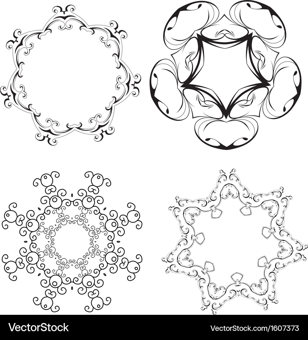 Creative design elements and ornaments Royalty Free Vector