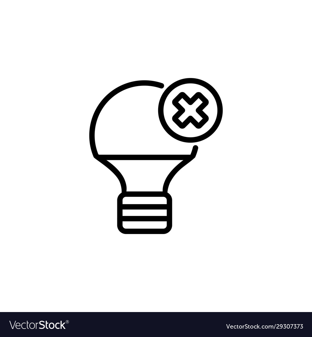Disable tips icon perfect for application web vector image Disable tips icon perfect for application web