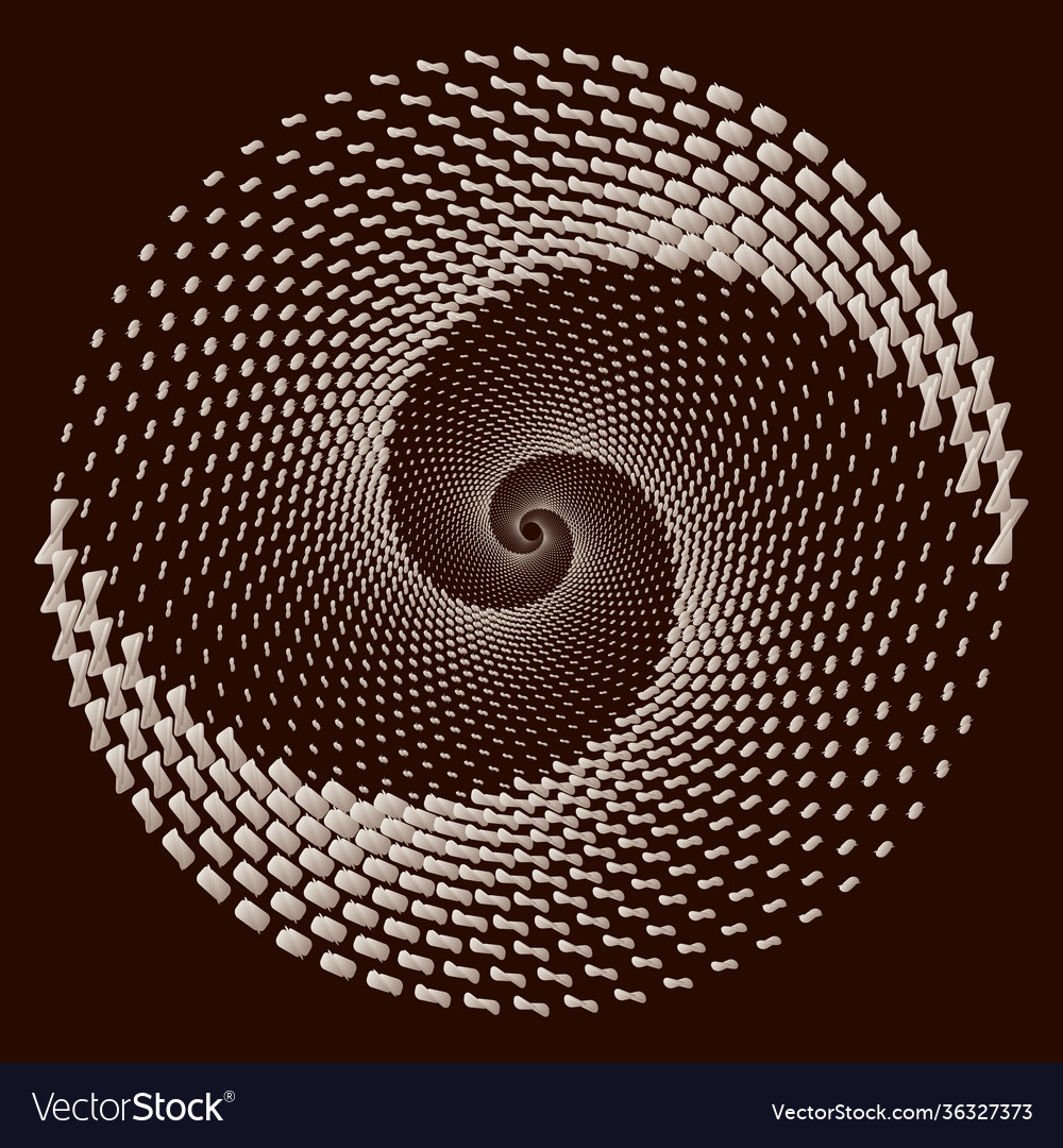 Dotted halftone spiral color pattern or texture