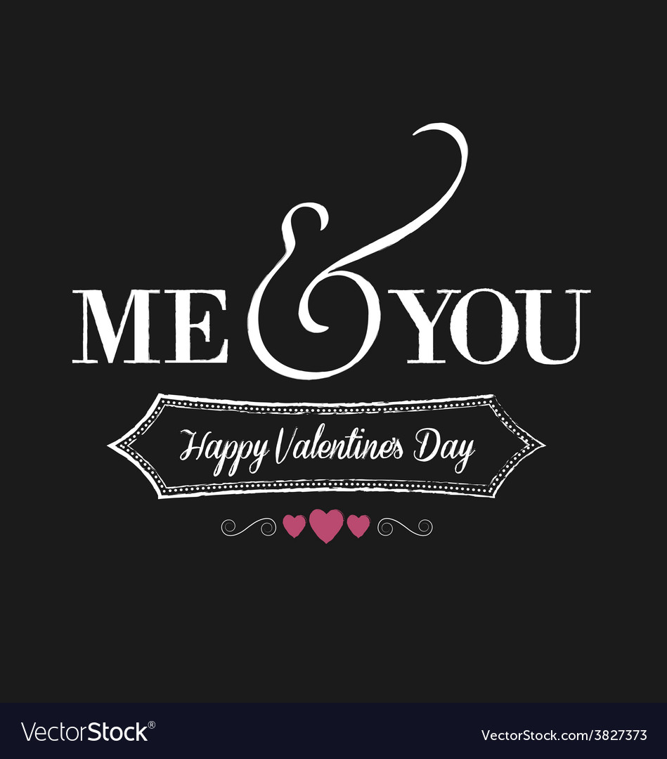 Me you chalkboard black