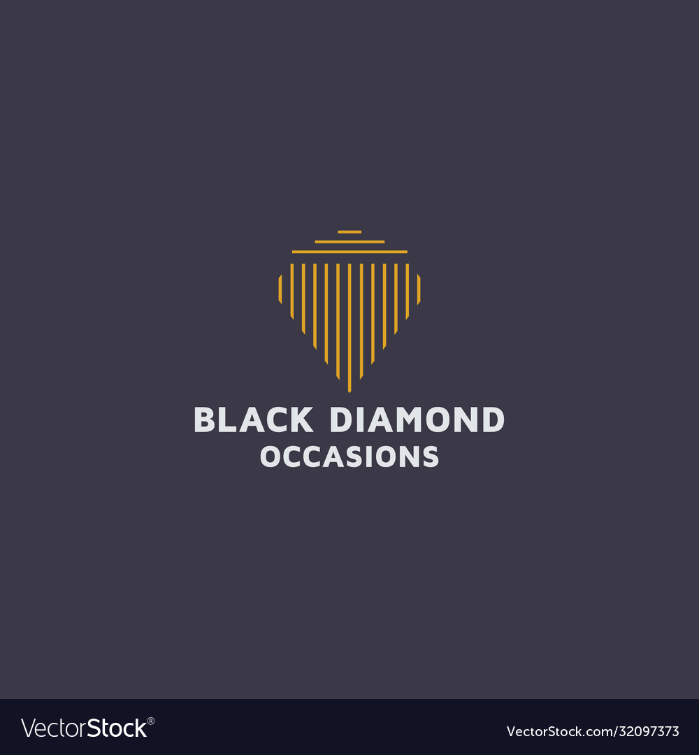 Modern Diamond Logo Design Idea Royalty Free Vector Image