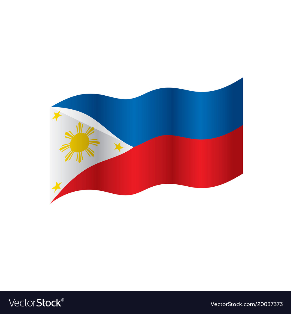 Download Philippines flag Royalty Free Vector Image - VectorStock