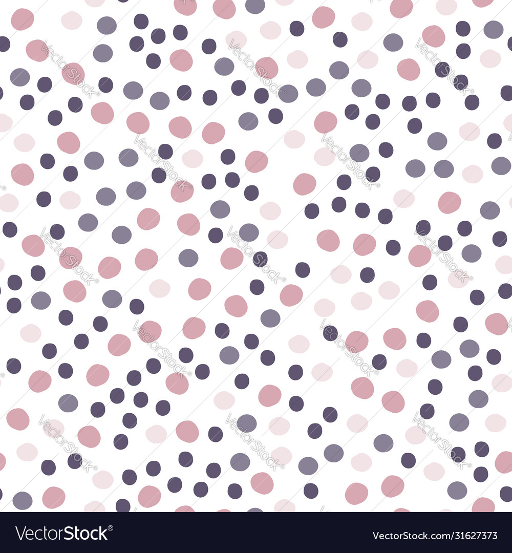 Random Polka Dot Seamless Pattern Abstract Funny Vector Image