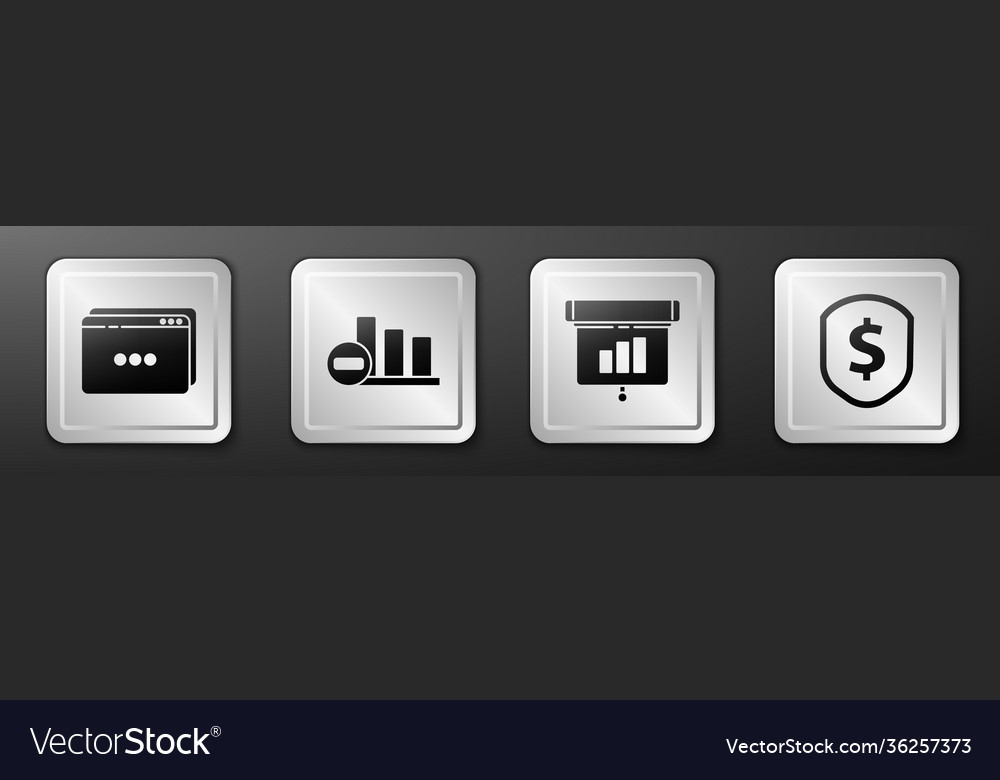 Set website template pie chart infographic graph
