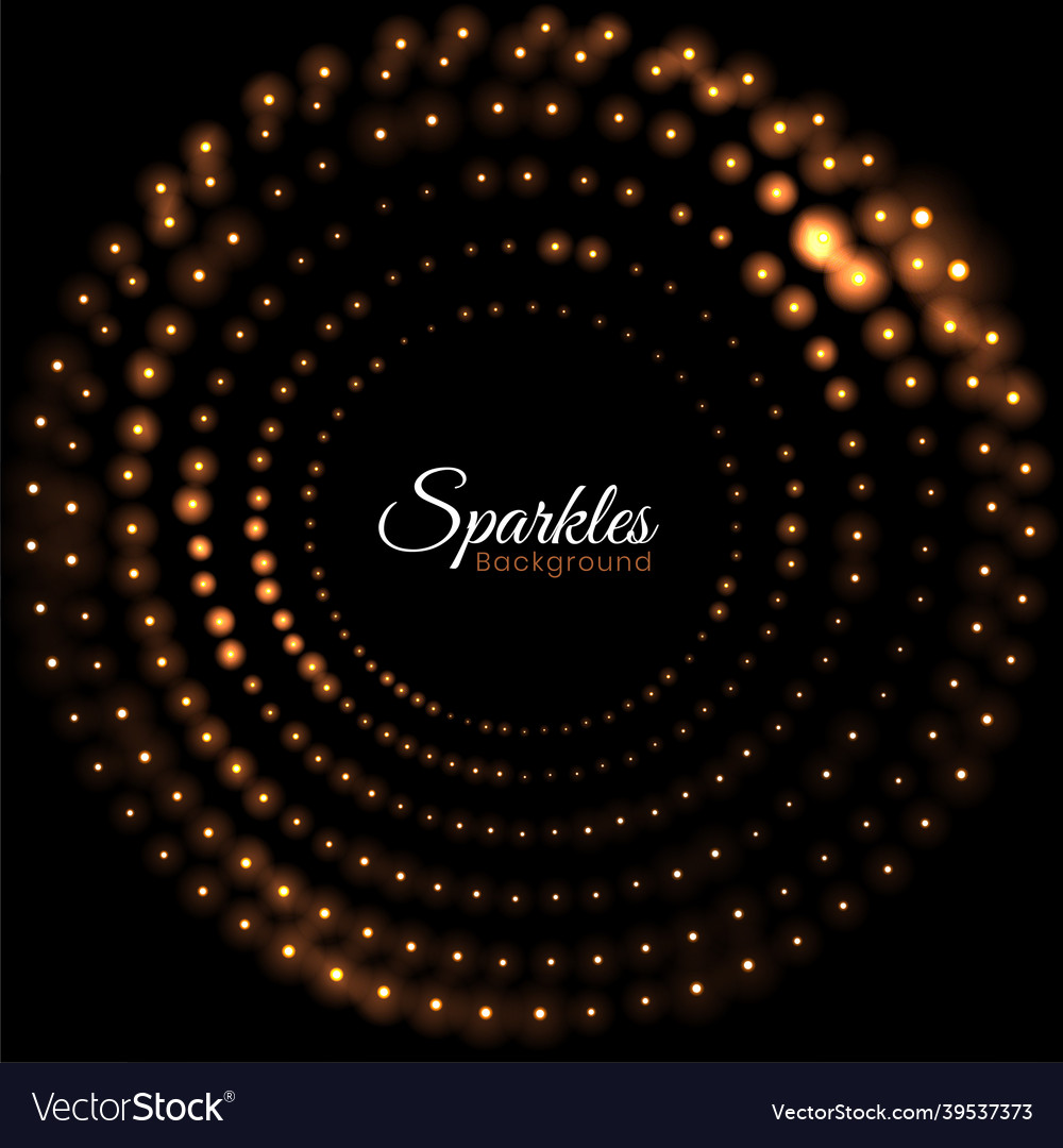 Shiny sparkle dots circle pattern background
