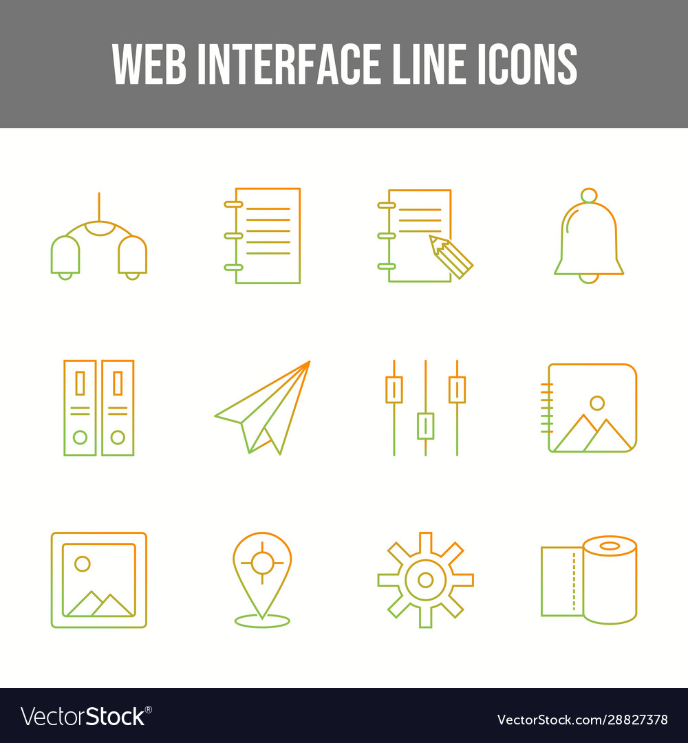 Beautiful web interface icons set