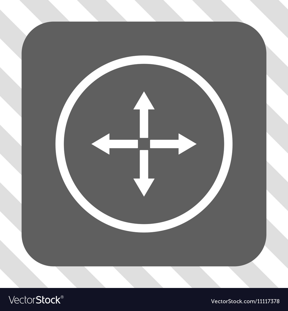 Expand arrows rounded square button