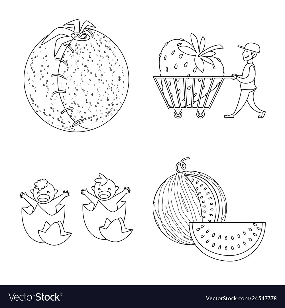 Isolated object of genetic and science icon vector image Isolated object of genetic and science icon