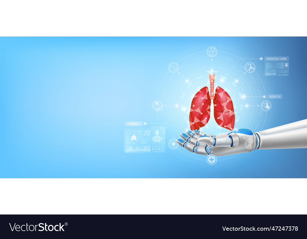Lungs float away from in robot hand