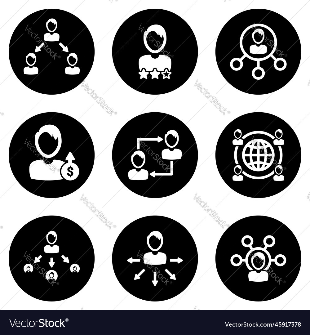 Referral Icon Set - Connection & Growth