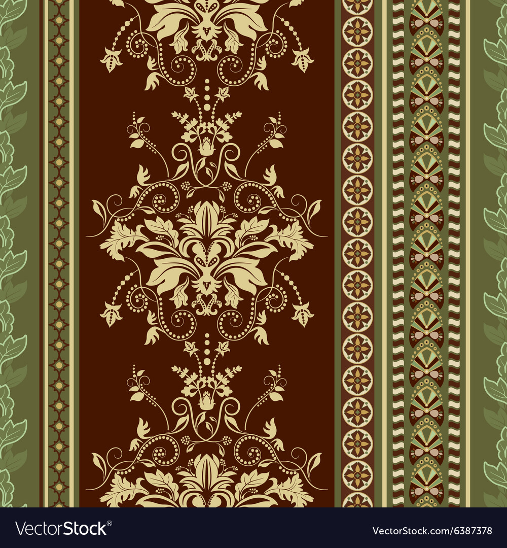 Seamless damask pattern Royalty Free Vector Image