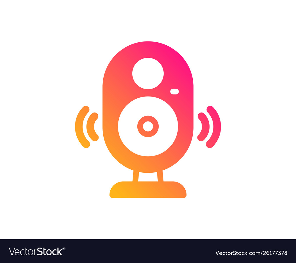 Speaker icon computer component sign sound