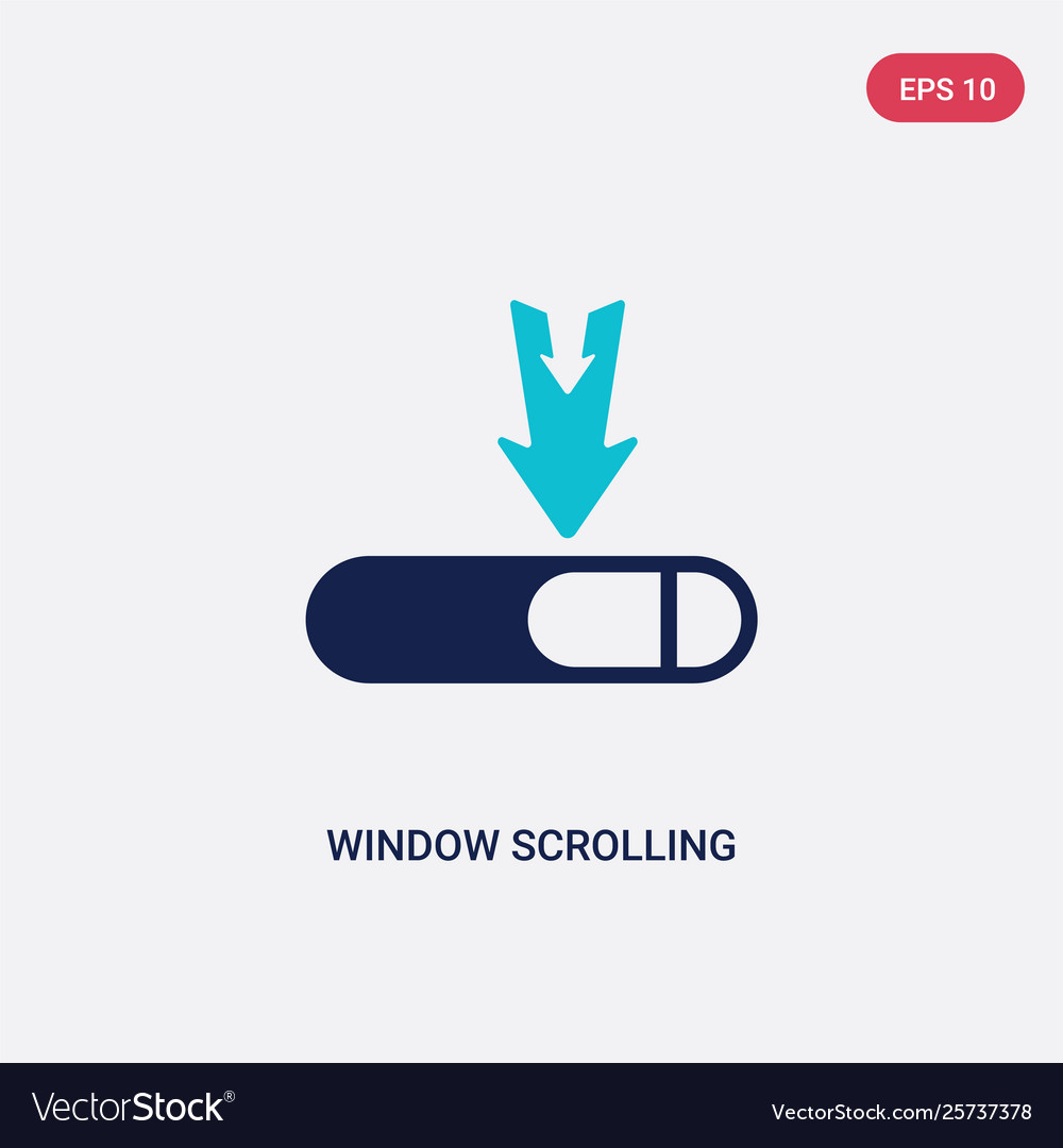 Two color window scrolling medium icon from