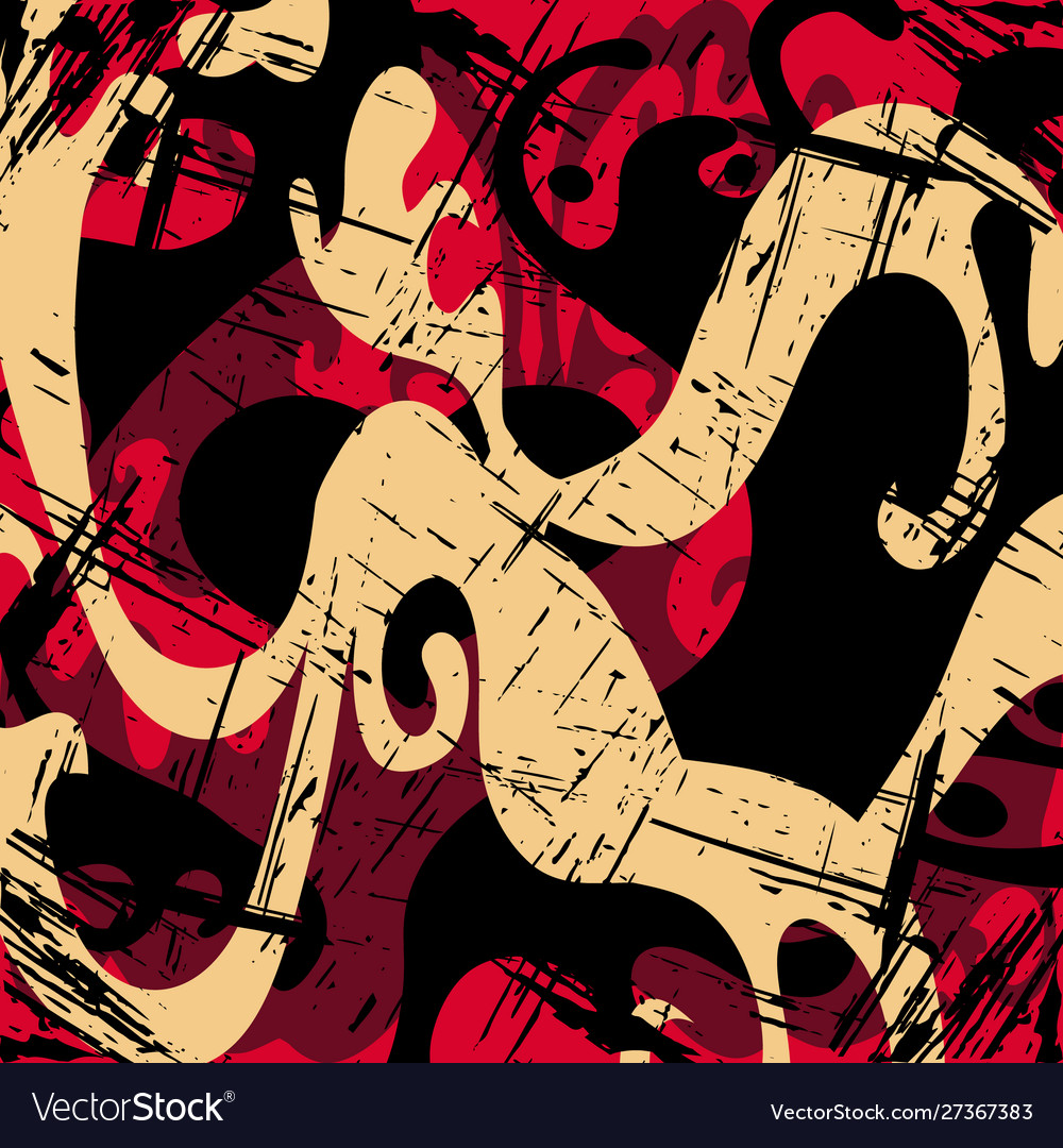 Abstract color pattern in graffiti style quality