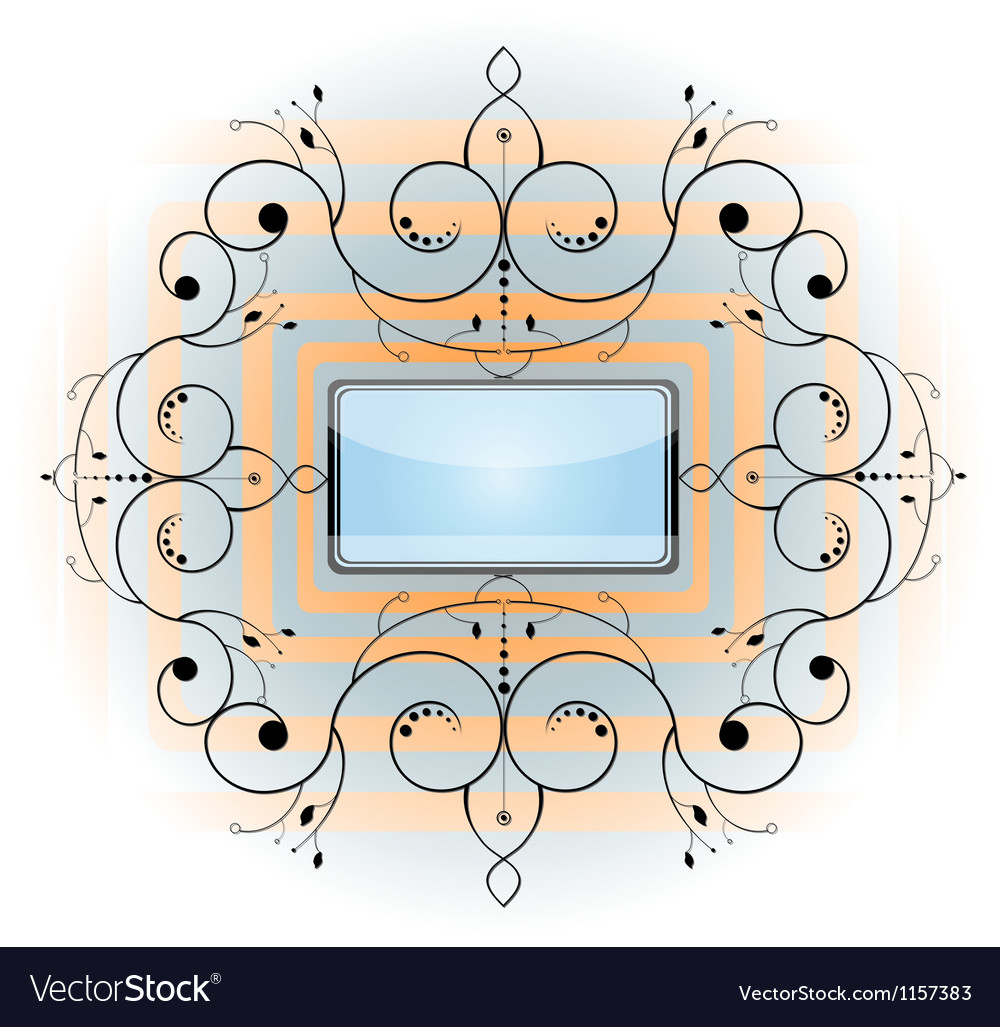 Abstract shape in frame