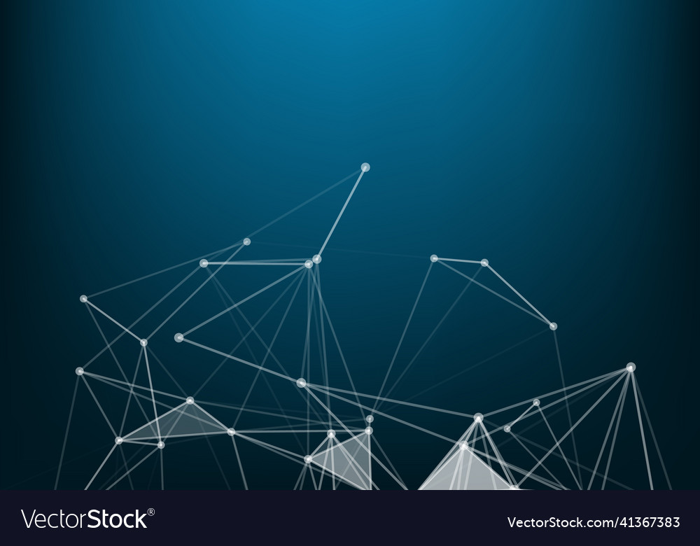 Abstract technology background network connection vector image Abstract technology background network connection
