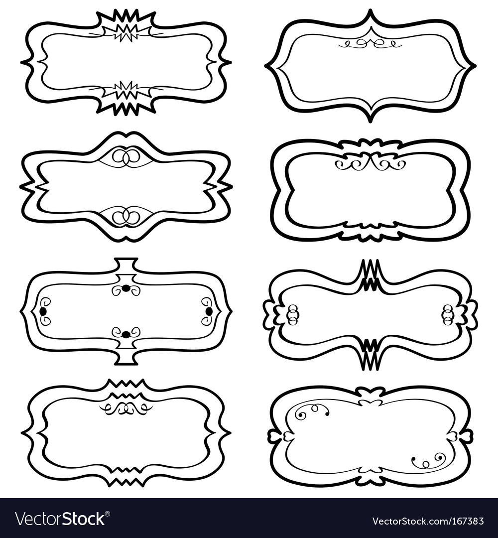 Download Blank labels Royalty Free Vector Image - VectorStock