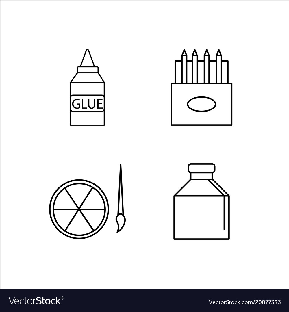 Design and studio simple linear icon setsimple