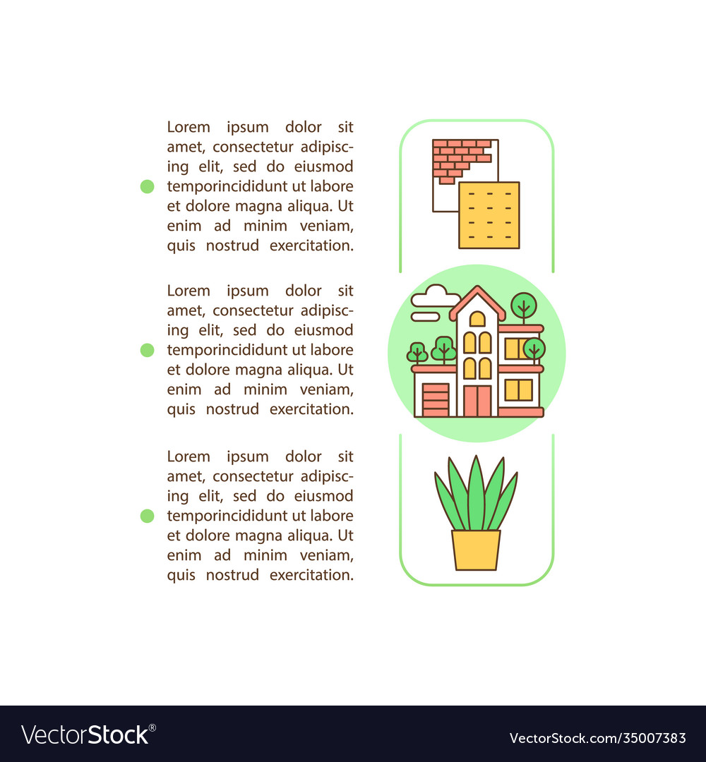 Green house concept icon with text