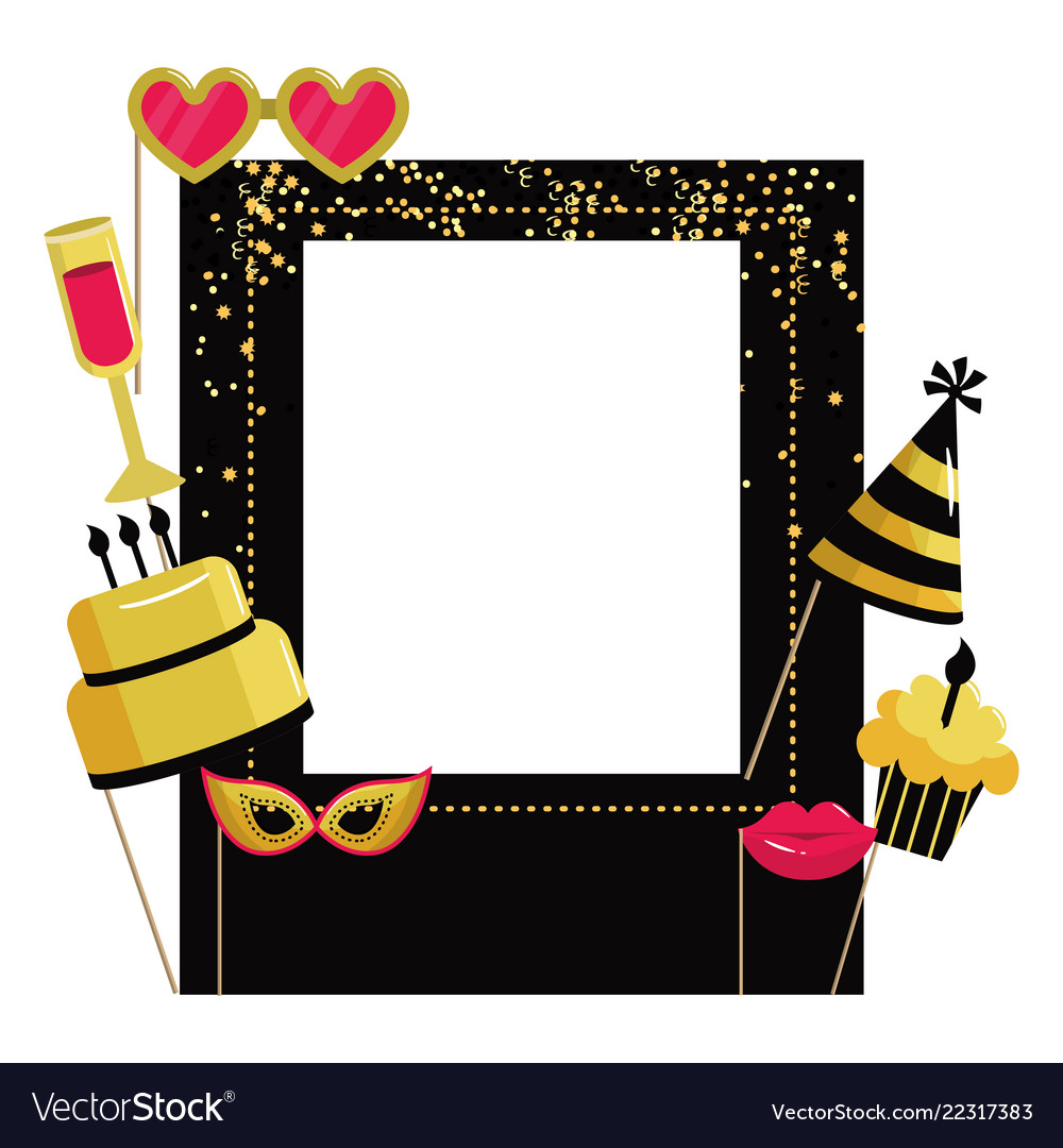 Happy birthday frame Royalty Free Vector Image