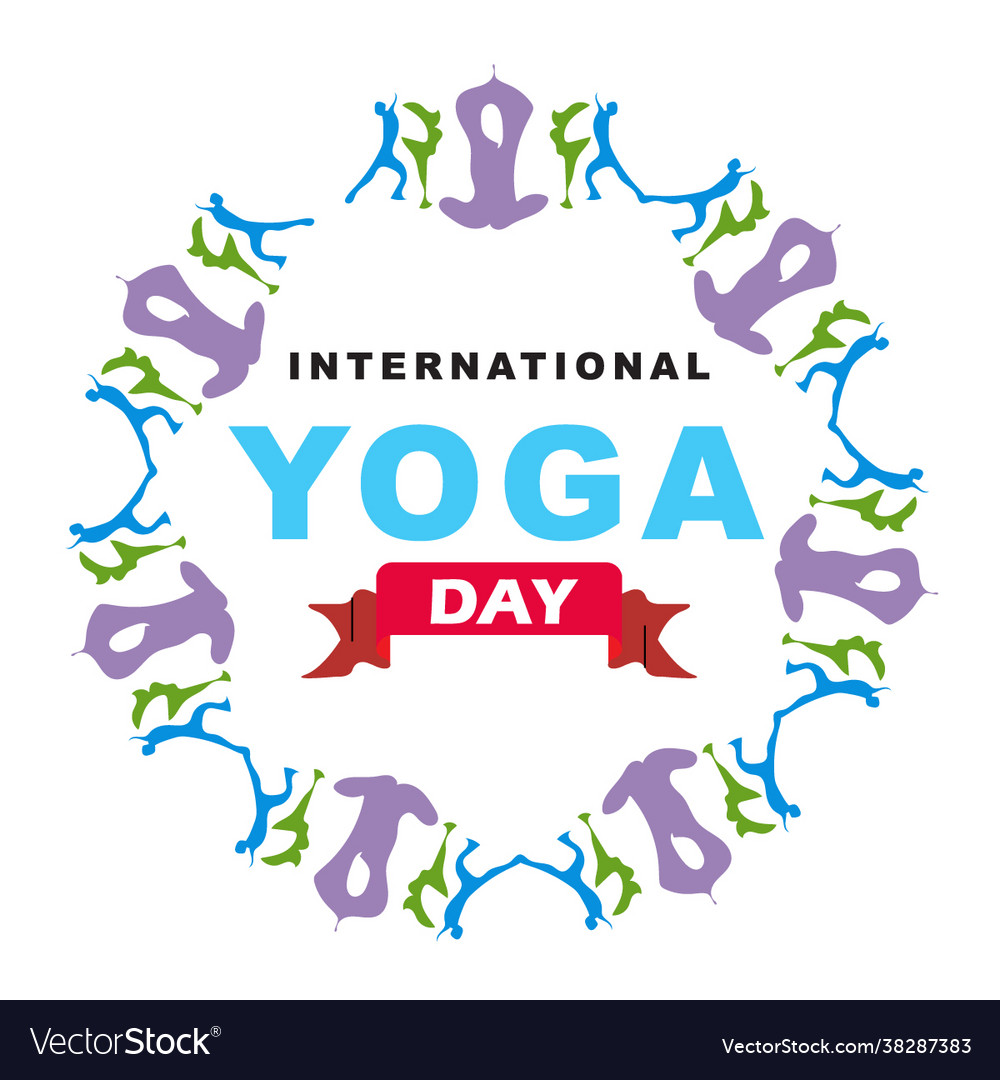 International day yoga png Royalty Free Vector Image