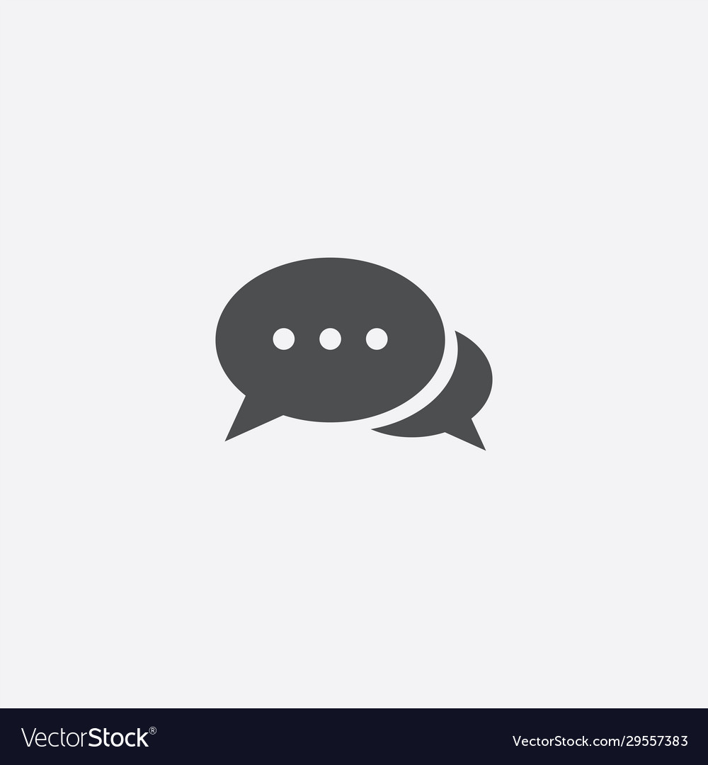 Simple Chat Icon Royalty Free Vector Image Vectorstock