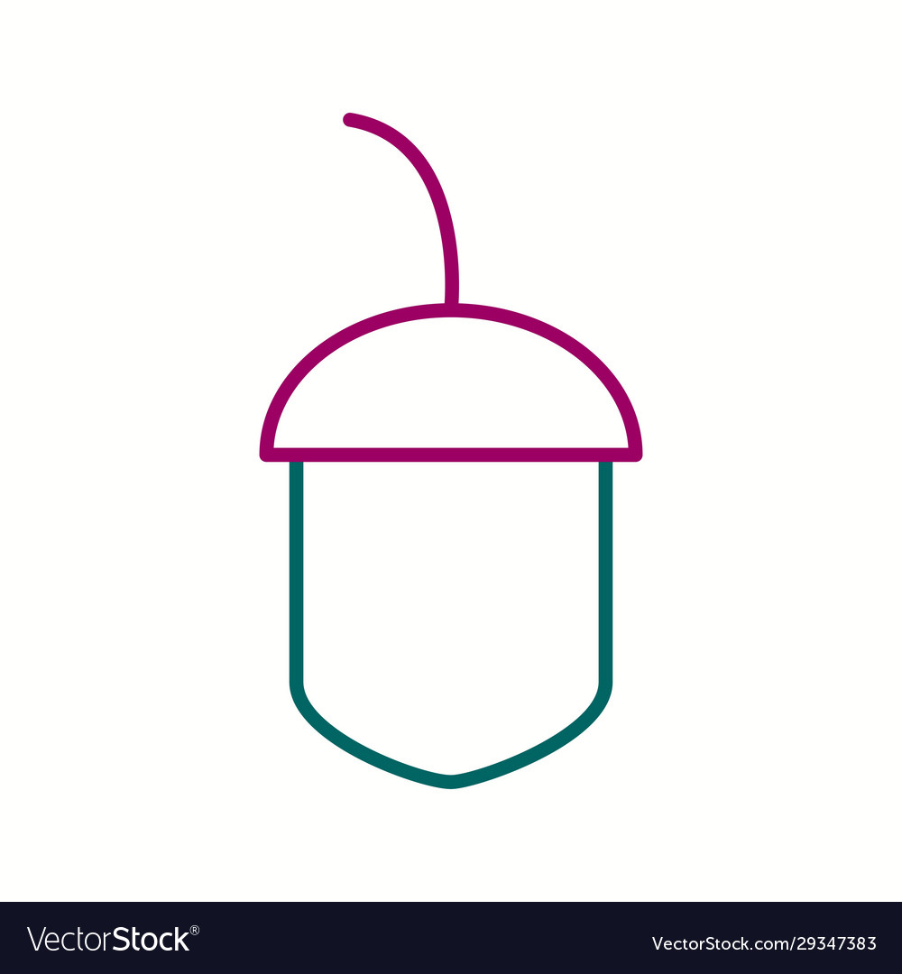 Einzigartige Kastanien-Linie Symbol