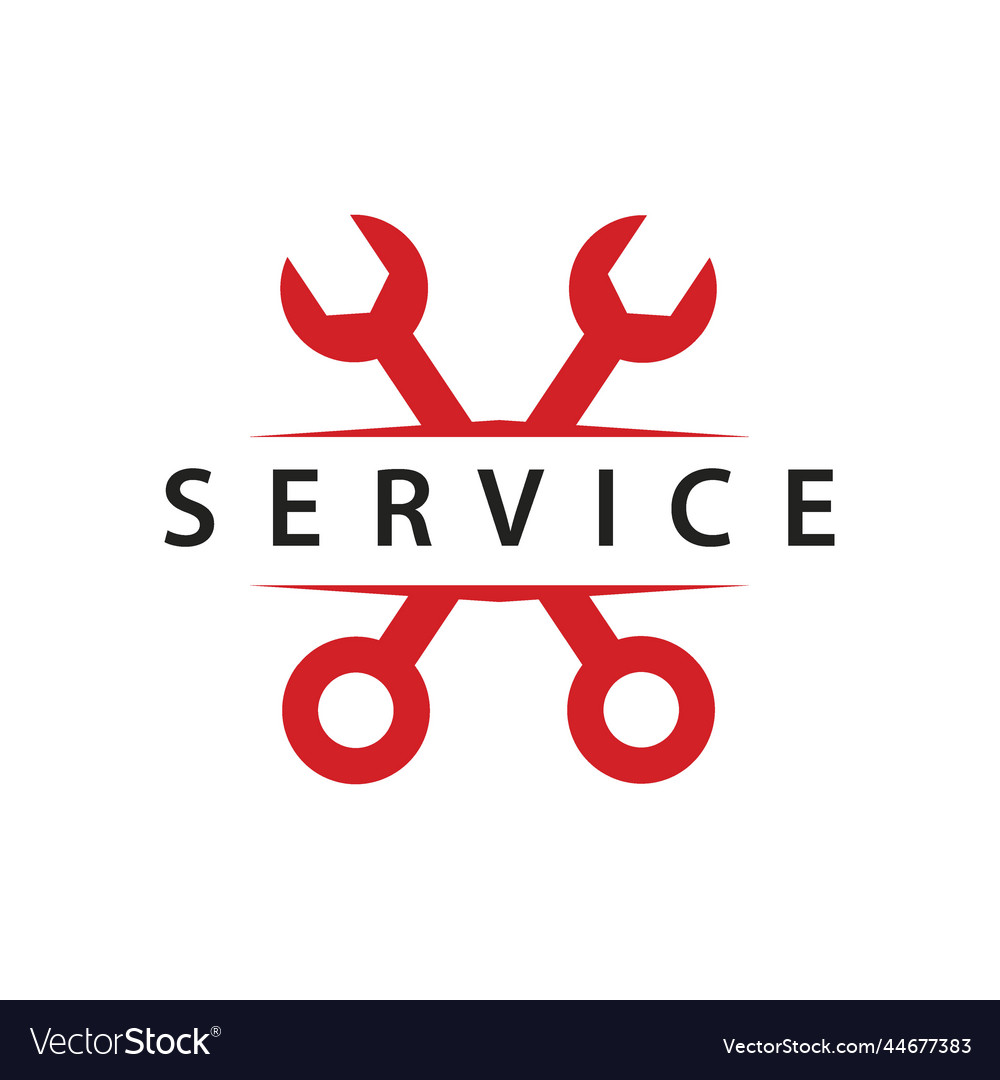 Wrench logo templateservice and repair symbol