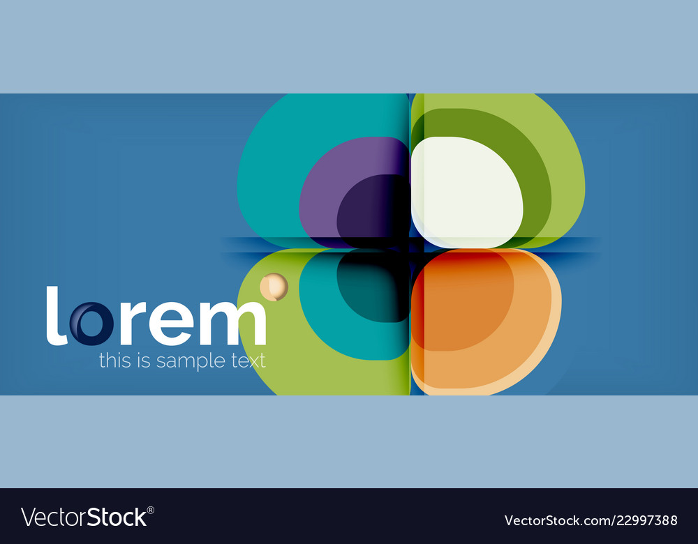Geometric Multicolored Round Background
