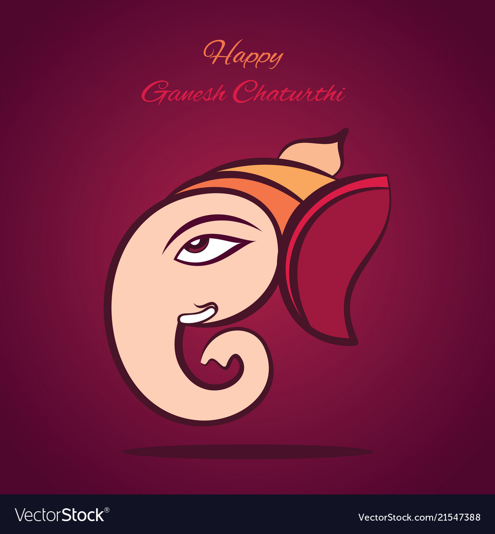 Happy ganesh chaturthi festival poster design